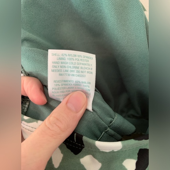 Kona Sol Leopard Print Tankini Bathing Suit Top - Picture 4 of 7